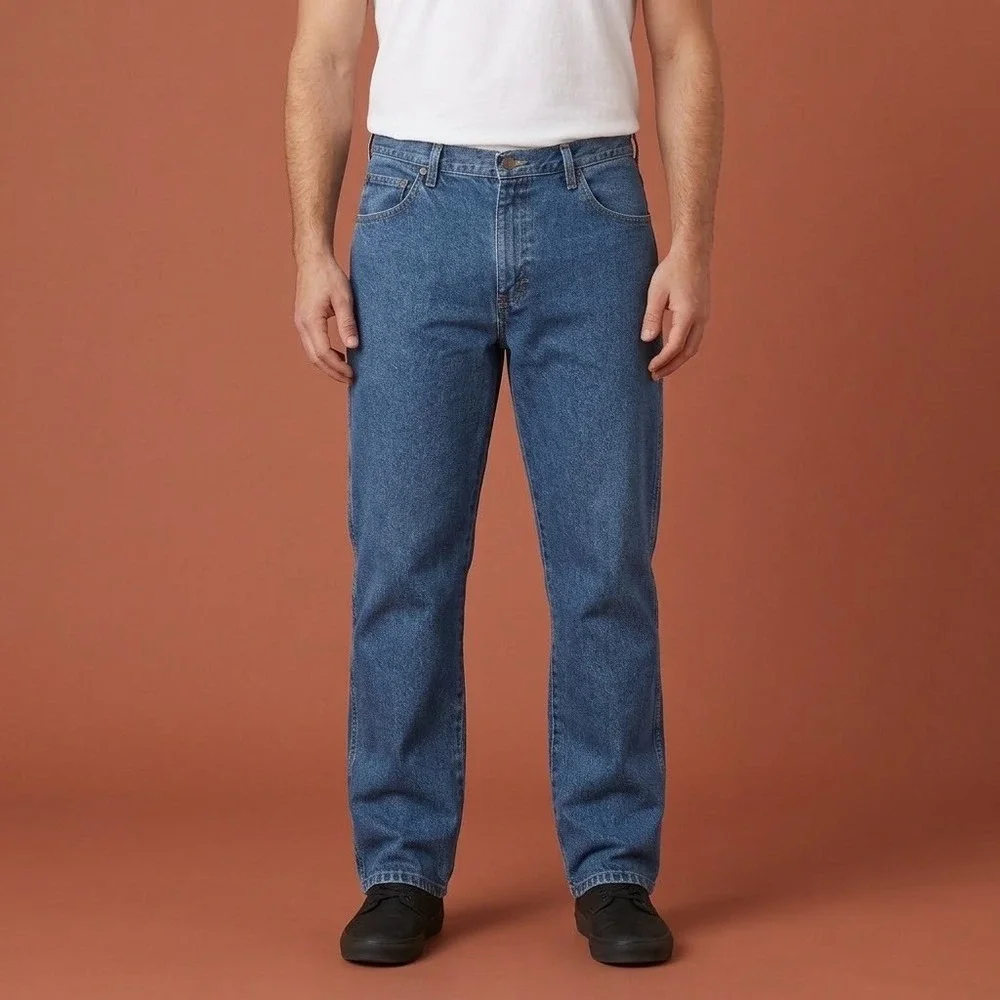 Wrangler‎ Regular Fit Jeans Mens 38x28 Blue Cotton Denim